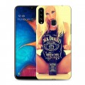 Дизайнерский пластиковый чехол для Samsung Galaxy A20s Jack Daniels