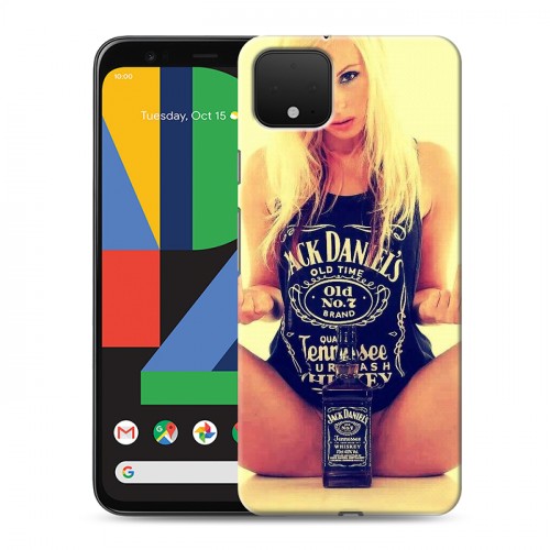 Дизайнерский пластиковый чехол для Google Pixel 4 Jack Daniels