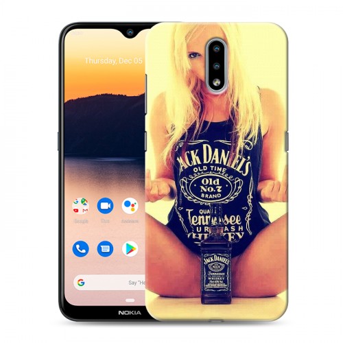 Дизайнерский пластиковый чехол для Nokia 2.3 Jack Daniels