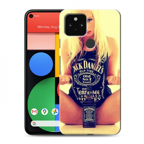 Дизайнерский пластиковый чехол для Google Pixel 5 Jack Daniels