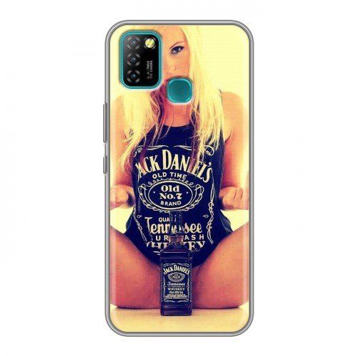 Дизайнерский пластиковый чехол для Infinix Hot 10 Lite Jack Daniels