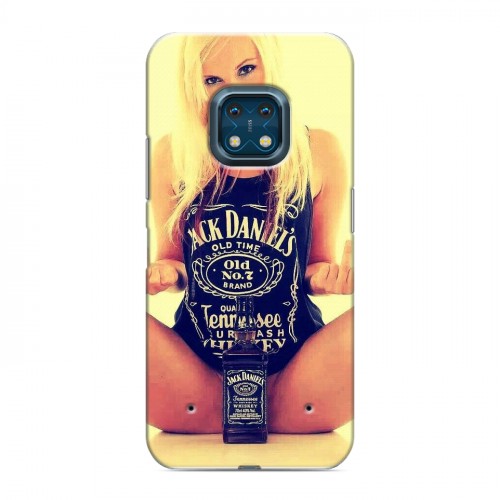 Дизайнерский силиконовый с усиленными углами чехол для Nokia XR20 Jack Daniels