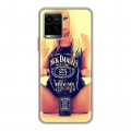 Дизайнерский силиконовый чехол для Vivo Y33s Jack Daniels