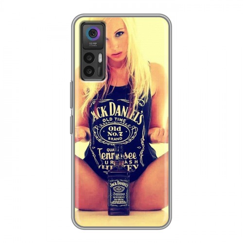 Дизайнерский силиконовый чехол для TCL 30 Jack Daniels