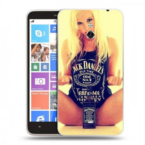 Дизайнерский пластиковый чехол для Nokia Lumia 1320 Jack Daniels