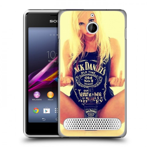 Дизайнерский силиконовый чехол для Sony Xperia E1 Jack Daniels