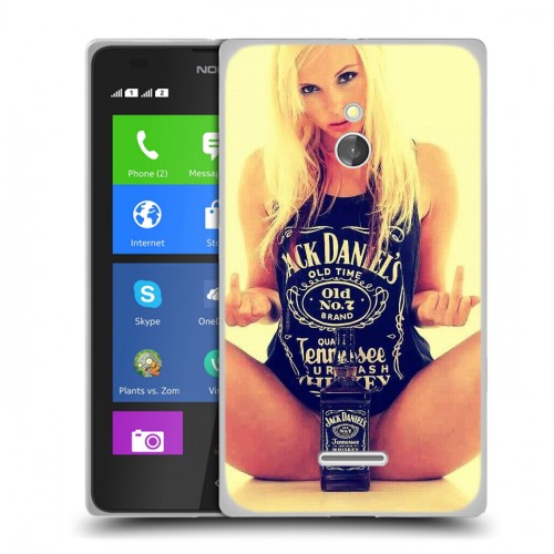 Дизайнерский силиконовый чехол для Nokia XL Jack Daniels