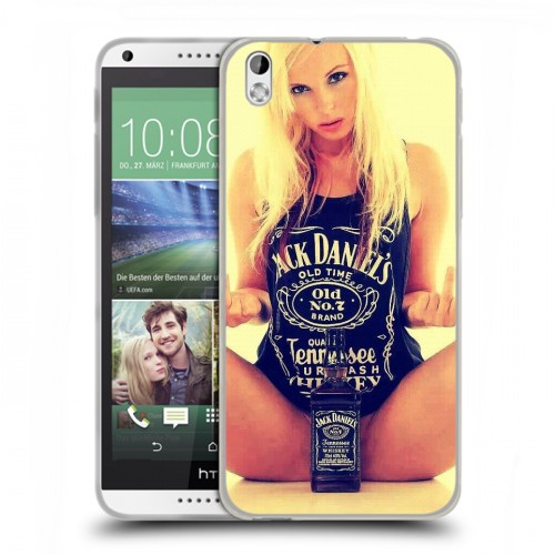 Дизайнерский пластиковый чехол для HTC Desire 816 Jack Daniels