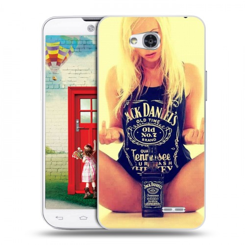 Дизайнерский пластиковый чехол для LG L80 Jack Daniels