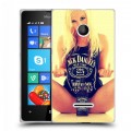 Дизайнерский пластиковый чехол для Microsoft Lumia 435 Jack Daniels