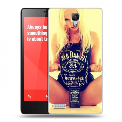 Дизайнерский пластиковый чехол для Xiaomi RedMi Note Jack Daniels