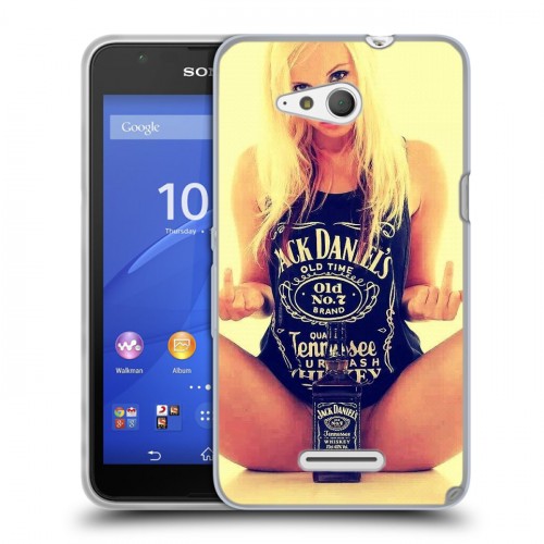 Дизайнерский пластиковый чехол для Sony Xperia E4g Jack Daniels