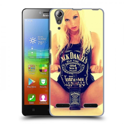 Дизайнерский пластиковый чехол для Lenovo A6000 Jack Daniels