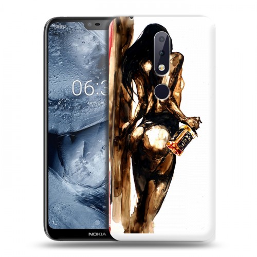 Дизайнерский пластиковый чехол для Nokia 6.1 Plus Jack Daniels