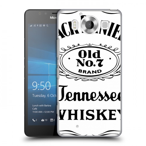 Дизайнерский пластиковый чехол для Microsoft Lumia 950 Jack Daniels