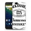 Дизайнерский силиконовый чехол для Google Huawei Nexus 6P Jack Daniels