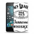 Дизайнерский пластиковый чехол для Microsoft Lumia 550 Jack Daniels