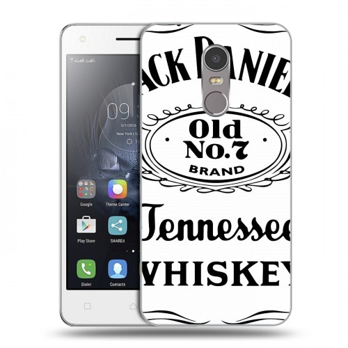 Дизайнерский пластиковый чехол для Lenovo K6 Note Jack Daniels