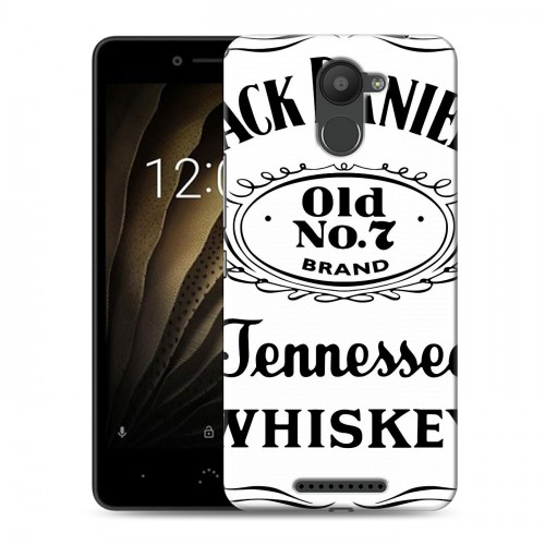 Дизайнерский силиконовый чехол для BQ Aquaris U Jack Daniels