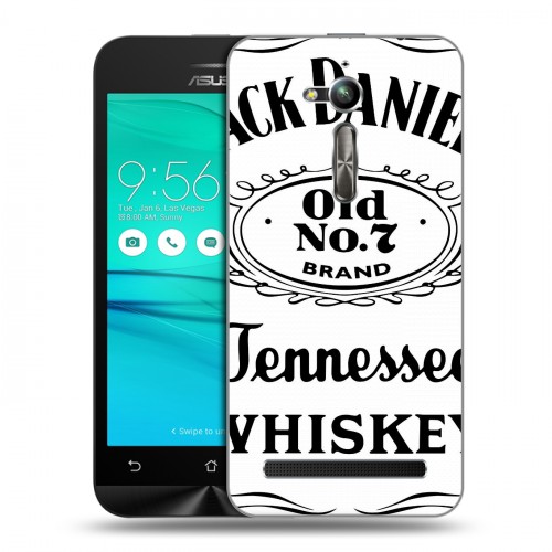 Дизайнерский пластиковый чехол для ASUS ZenFone Go ZB500KL Jack Daniels