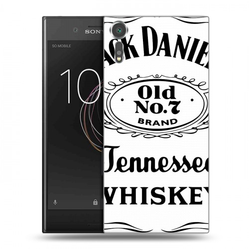 Дизайнерский пластиковый чехол для Sony Xperia XZs Jack Daniels