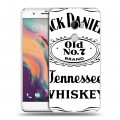 Дизайнерский пластиковый чехол для HTC One X10 Jack Daniels