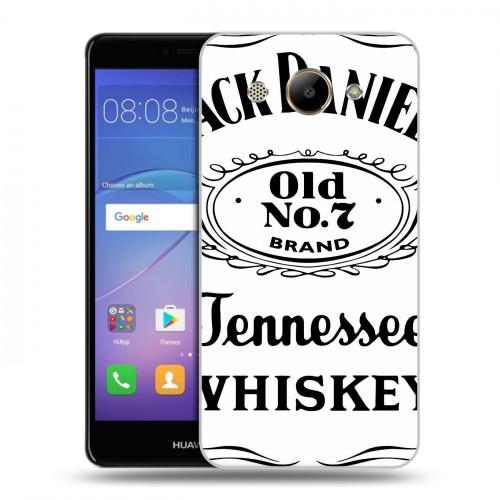 Дизайнерский пластиковый чехол для Huawei Y3 (2017) Jack Daniels