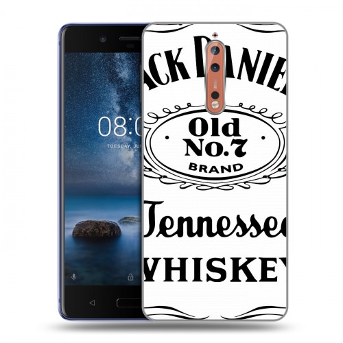 Дизайнерский пластиковый чехол для Nokia 8 Jack Daniels