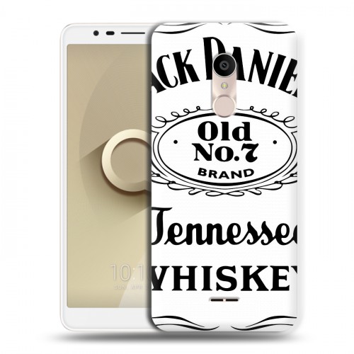 Дизайнерский пластиковый чехол для Alcatel 3C Jack Daniels