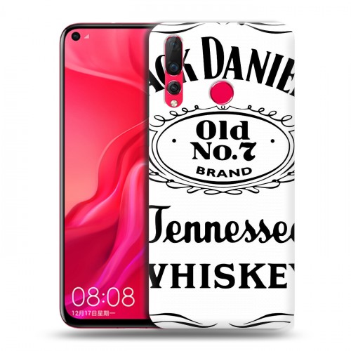 Дизайнерский пластиковый чехол для Huawei Nova 4 Jack Daniels