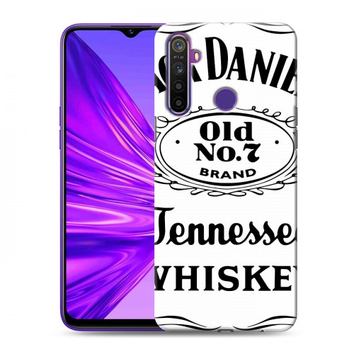 Дизайнерский силиконовый чехол для Realme 5 Jack Daniels