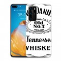 Дизайнерский силиконовый с усиленными углами чехол для Huawei P40 Jack Daniels