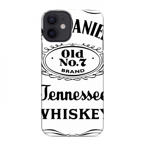 Дизайнерский силиконовый с усиленными углами чехол для Iphone 12 Mini Jack Daniels