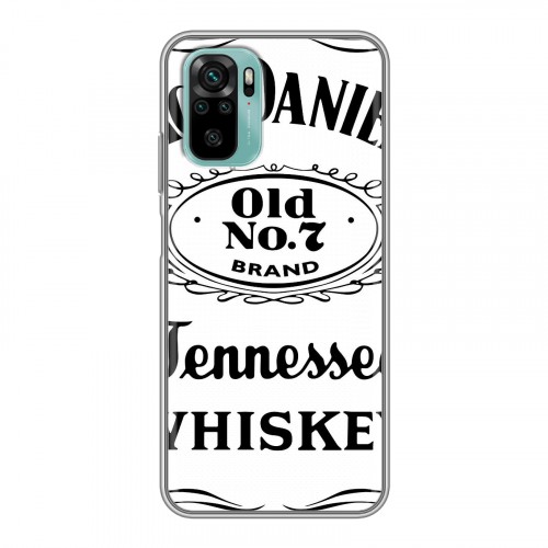 Дизайнерский силиконовый чехол для Xiaomi RedMi Note 10 Jack Daniels