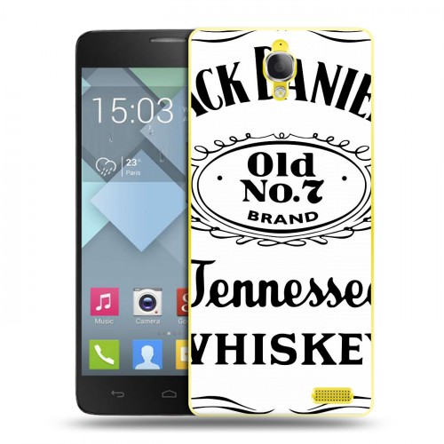 Дизайнерский пластиковый чехол для Alcatel One Touch Idol X Jack Daniels