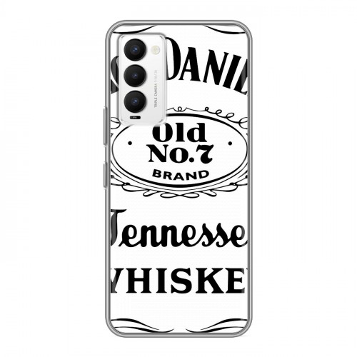 Дизайнерский силиконовый чехол для Tecno Camon 18 Jack Daniels