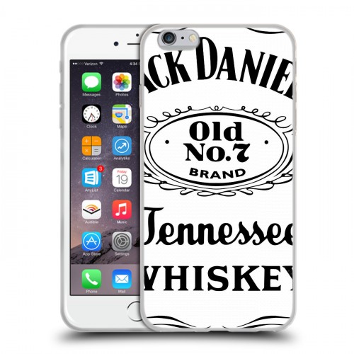 Дизайнерский силиконовый чехол для Iphone 6 Plus/6s Plus Jack Daniels