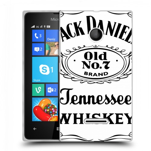 Дизайнерский пластиковый чехол для Microsoft Lumia 435 Jack Daniels