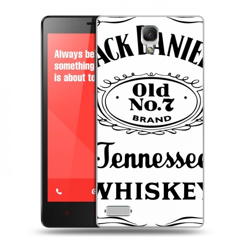 Дизайнерский пластиковый чехол для Xiaomi RedMi Note Jack Daniels