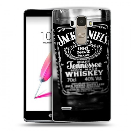 Дизайнерский силиконовый чехол для LG G4 Stylus Jack Daniels