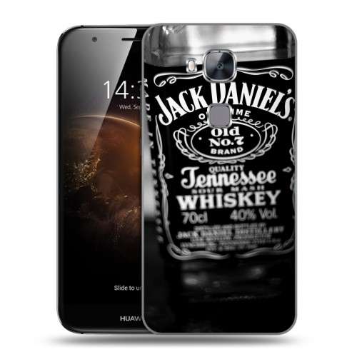 Дизайнерский пластиковый чехол для Huawei G8 Jack Daniels