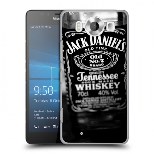 Дизайнерский пластиковый чехол для Microsoft Lumia 950 Jack Daniels