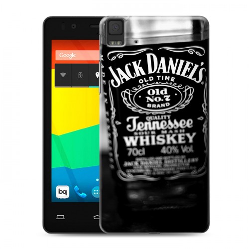 Дизайнерский силиконовый чехол для BQ Aquaris E4.5 Jack Daniels