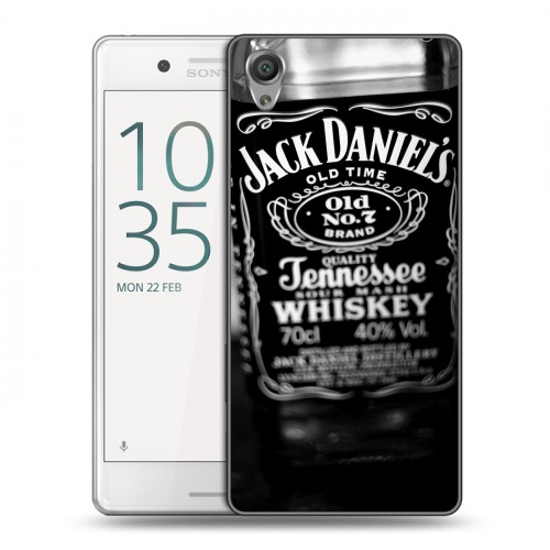 Дизайнерский пластиковый чехол для Sony Xperia X Performance Jack Daniels