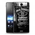 Дизайнерский пластиковый чехол для Sony Xperia TX Jack Daniels