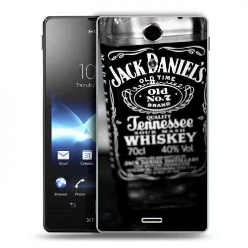 Дизайнерский пластиковый чехол для Sony Xperia TX Jack Daniels