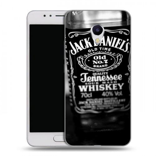 Дизайнерский силиконовый чехол для Meizu M5s Jack Daniels