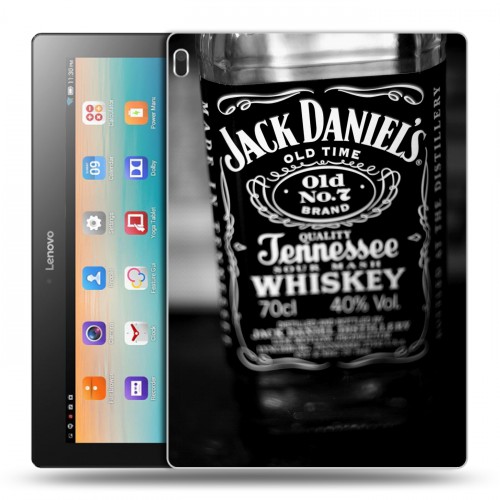 Дизайнерский силиконовый чехол для Lenovo Tab 4 10 Jack Daniels