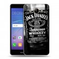 Дизайнерский пластиковый чехол для Huawei Y3 (2017) Jack Daniels