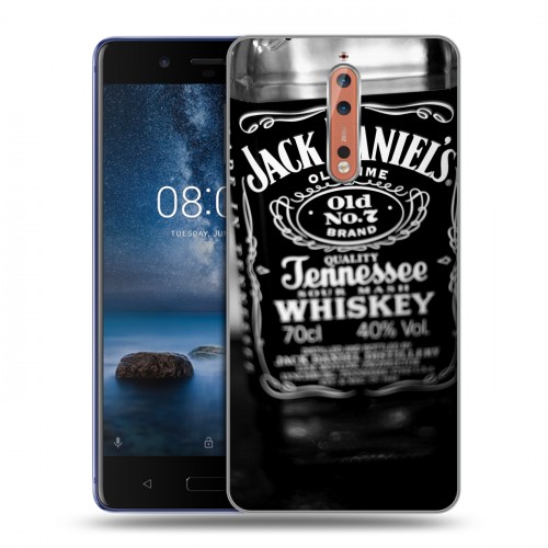 Дизайнерский пластиковый чехол для Nokia 8 Jack Daniels